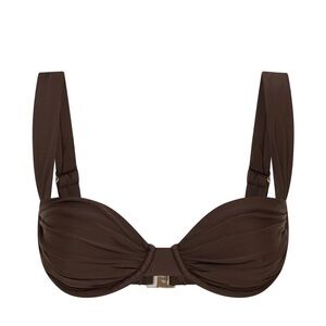 Elegant Brown Bikini Top